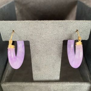 Lavender Jade earrings
